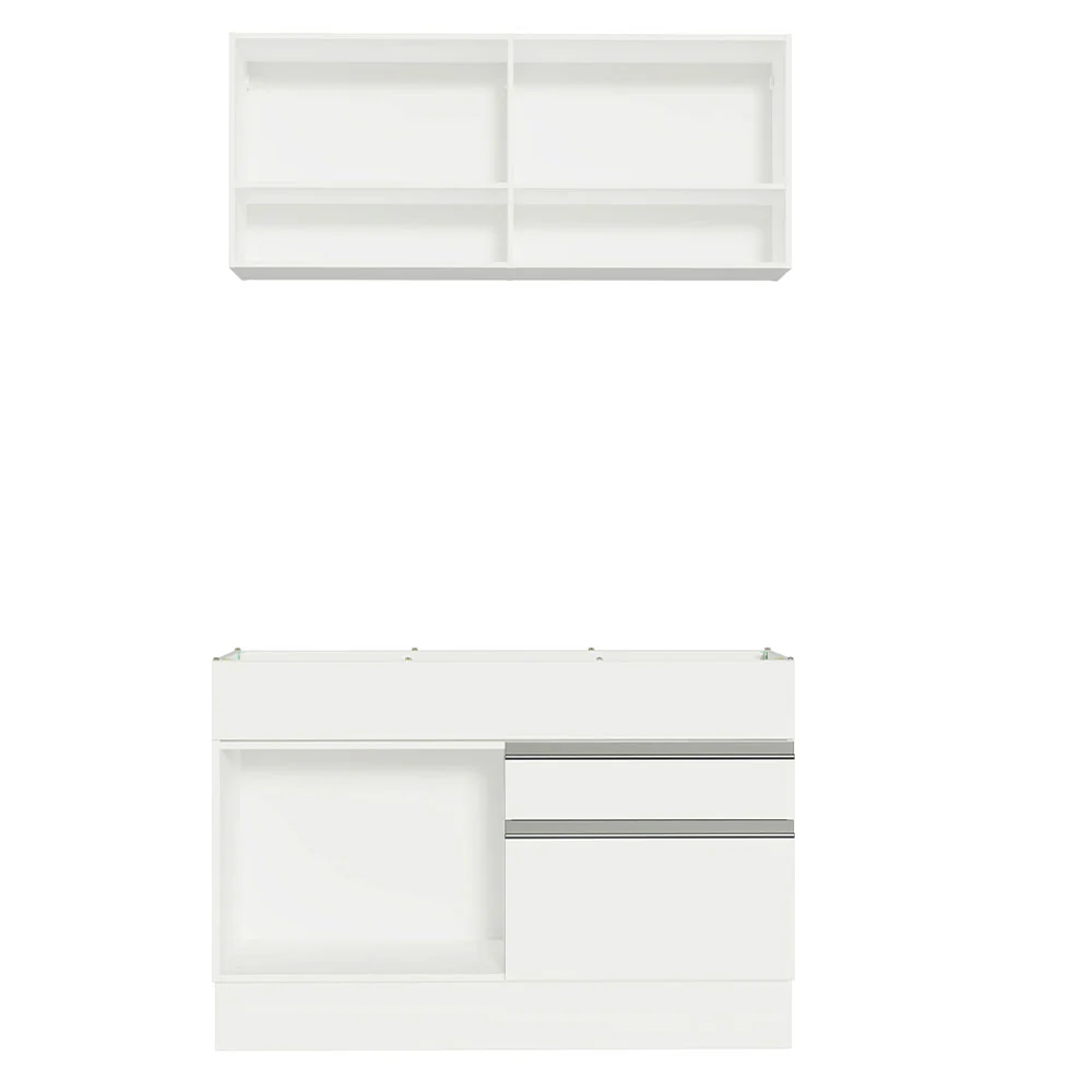 Kit Área De Serviço 120cm com Armário e Balcão Branco Madesa 01 - Image 10