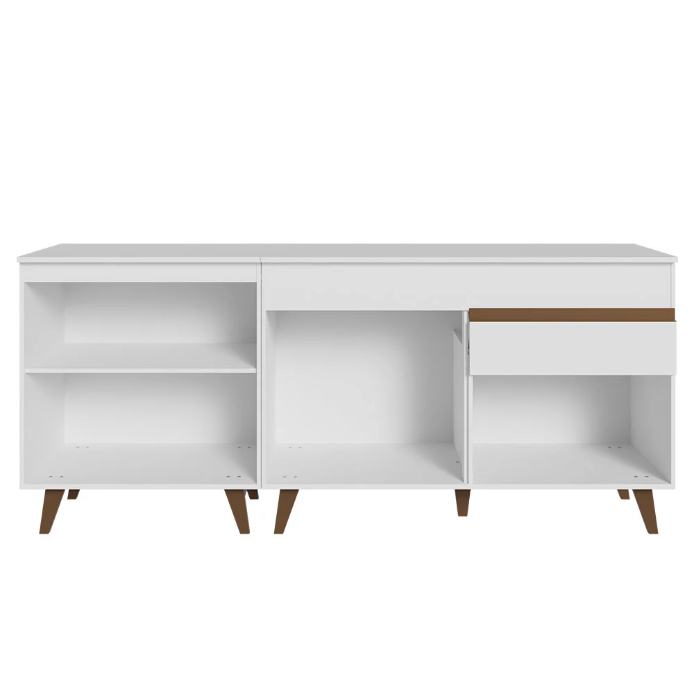 Kit com 2 Balcões de Cozinha Madesa Reims 4 Portas 1 Gaveta (Com Tampo) Branco - Image 11