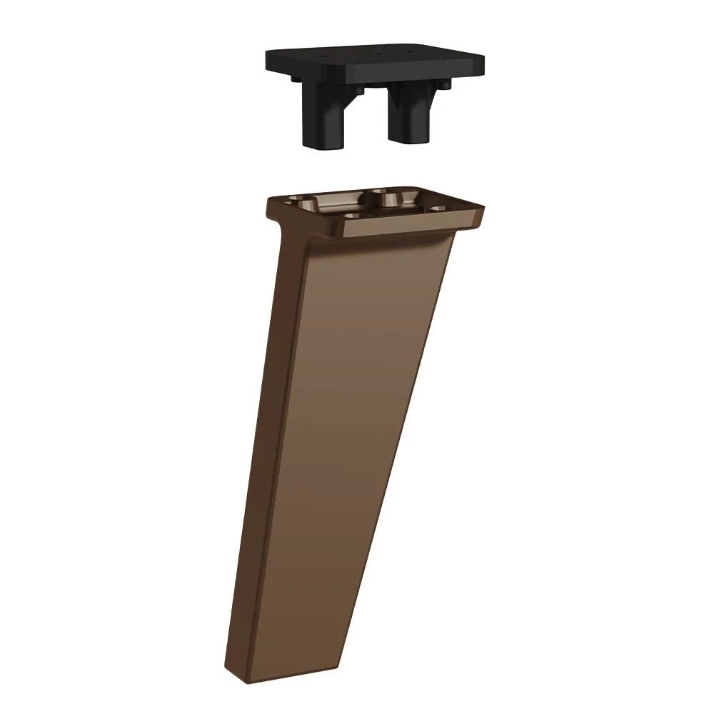 Kit com 4 Pés Bronze de Polipropileno para Cozinhas Nice Madesa - Image 4