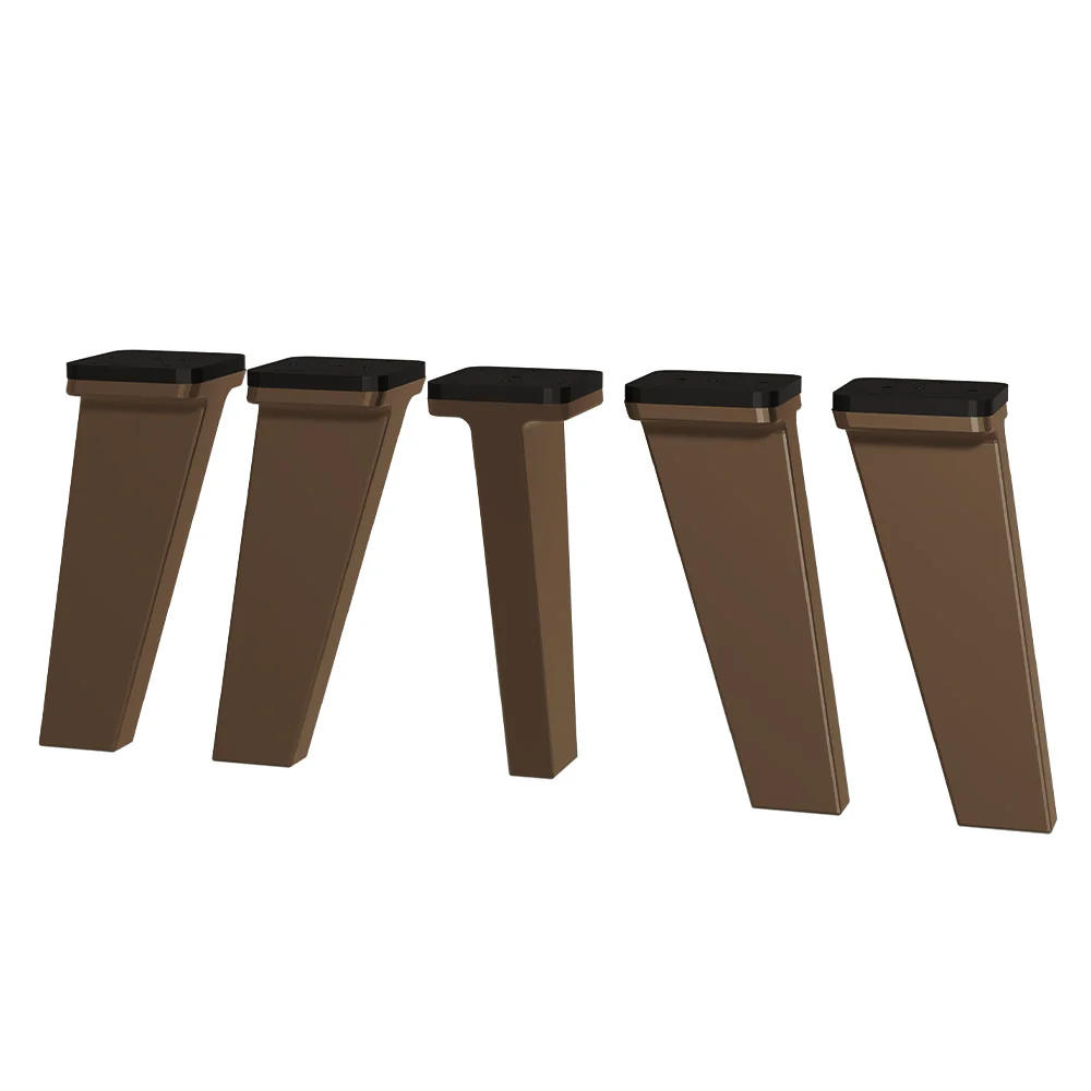 Kit com 5 Pés Bronze de Polipropileno para Cozinhas Nice Madesa - Image 2