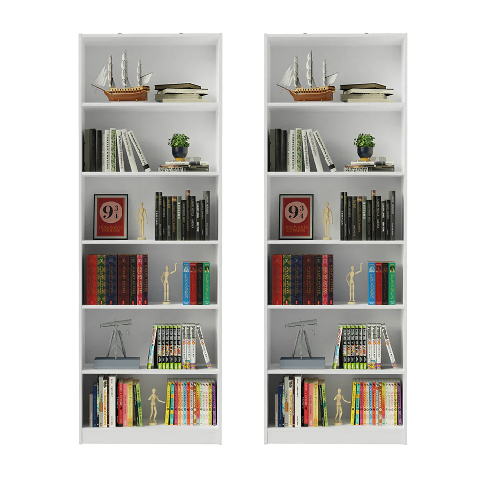 Kit Madesa com 2 Estantes Livreiro 6908 Branco - Image 4