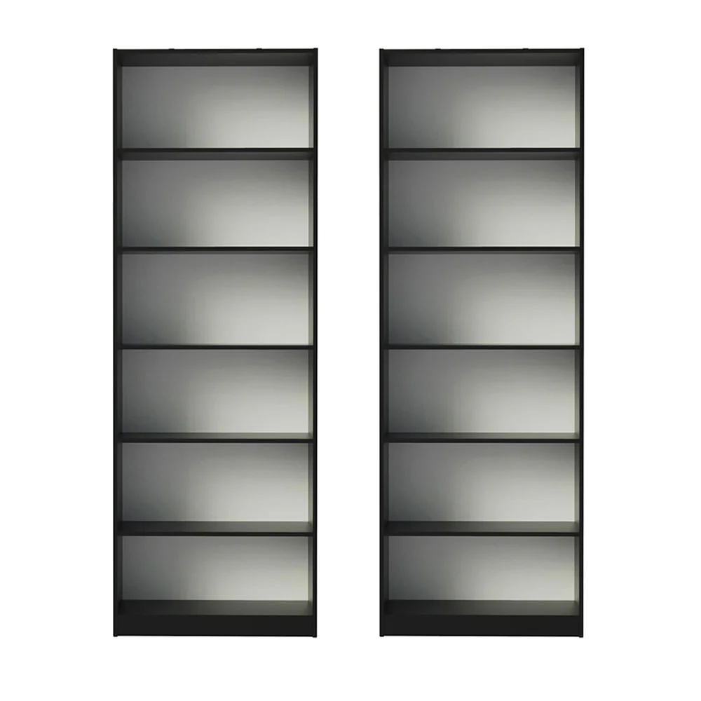 Kit Madesa com 2 Estantes Livreiro 6908 Preto - Image 11