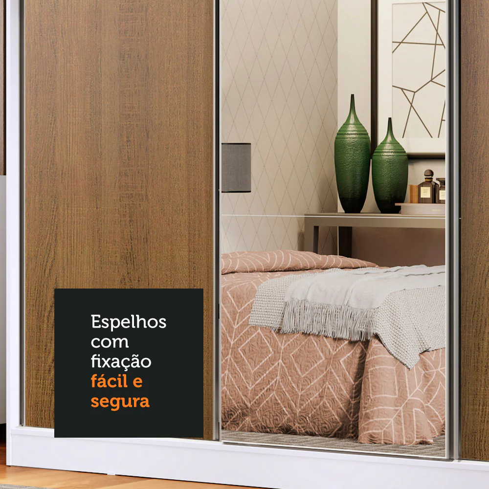 Kit Madesa com 3 Espelhos de 66,7 x 72,9 cm para Guarda-Roupa - Image 4