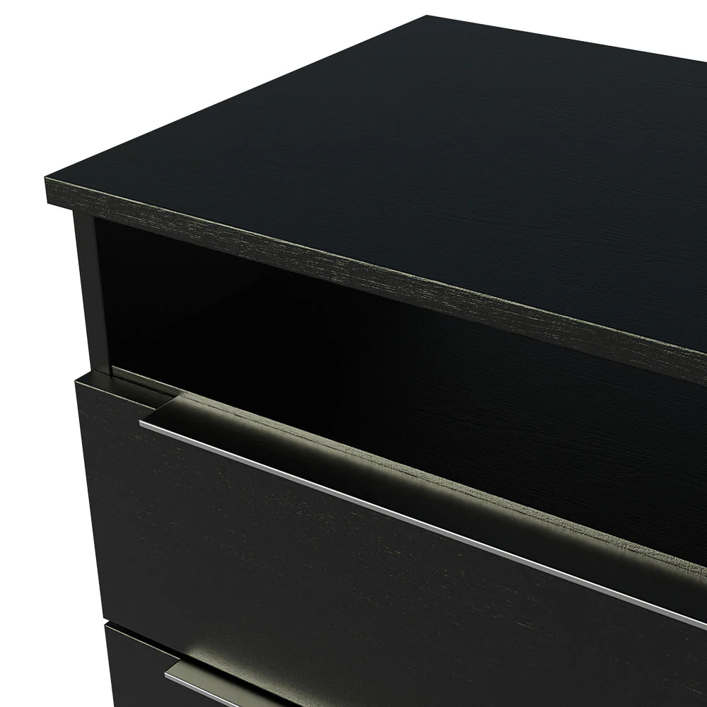 Mesa de Cabeceira Madesa 3227 com 2 Gavetas Preto - Image 8