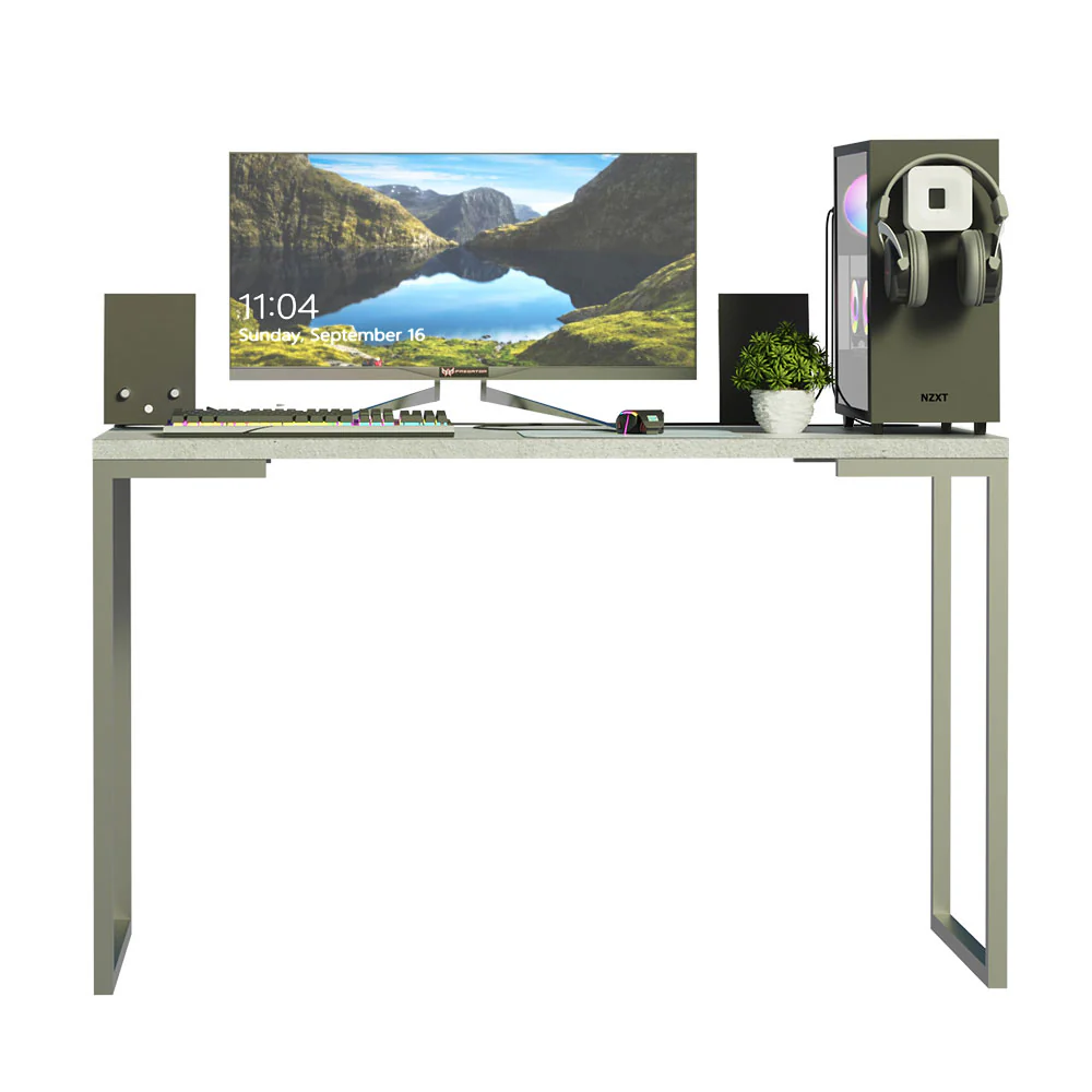 Mesa de Escritório Industrial Cinza 120cm Mood Madesa - Image 4