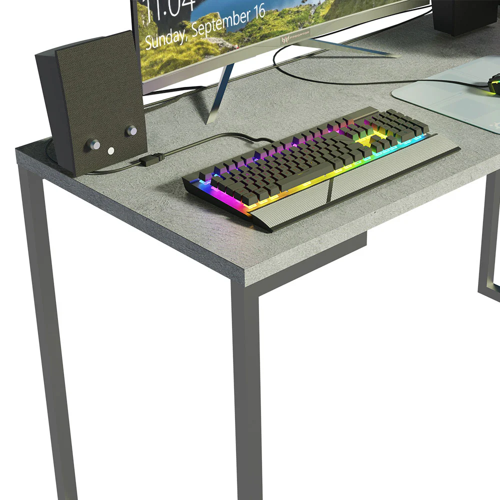 Mesa de Escritório Industrial Cinza 120cm Mood Madesa - Image 5