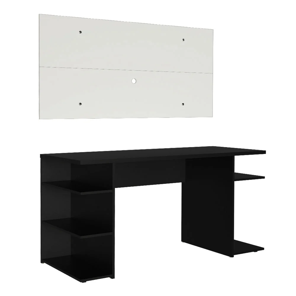 Mesa para Computador Gamer Madesa 9409 e Painel para TV até 50 Polegadas Preto/Branco - Image 11