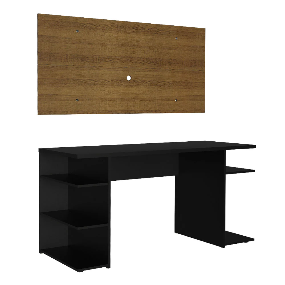 Mesa para Computador Gamer Madesa 9409 e Painel para TV até 50 Polegadas Preto/Rustic - Image 11