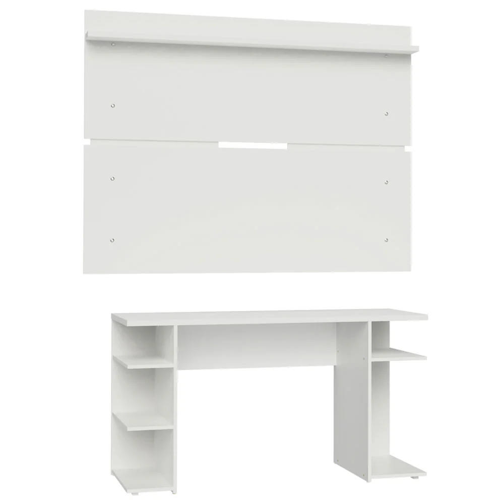 Mesa para Computador Gamer Madesa 9409 e Painel para TV até 65 Polegadas Branco - Image 9