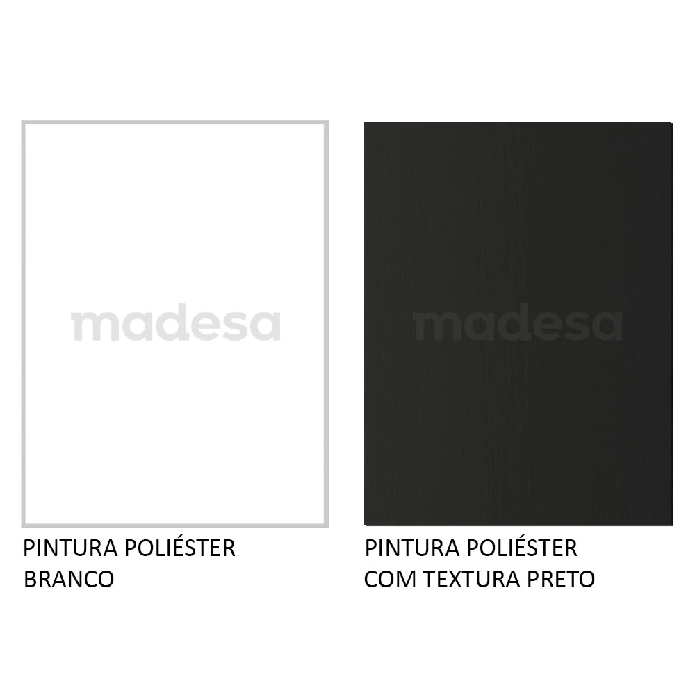 Mesa para Computador Gamer Madesa 9409 e Painel para TV até 65 Polegadas Branco/Preto - Image 9