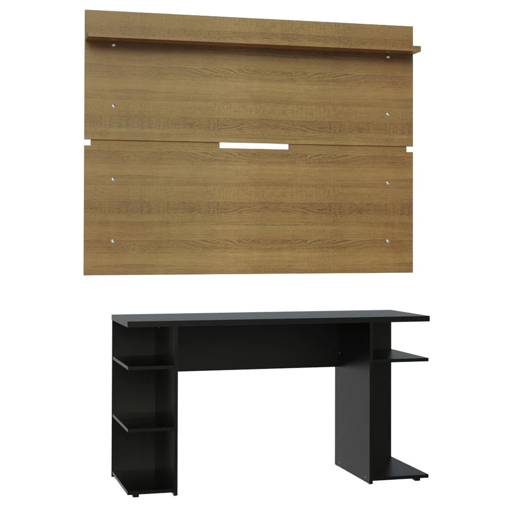 Mesa para Computador Gamer Madesa 9409 e Painel para TV até 65 Polegadas Preto/Rustic - Image 10