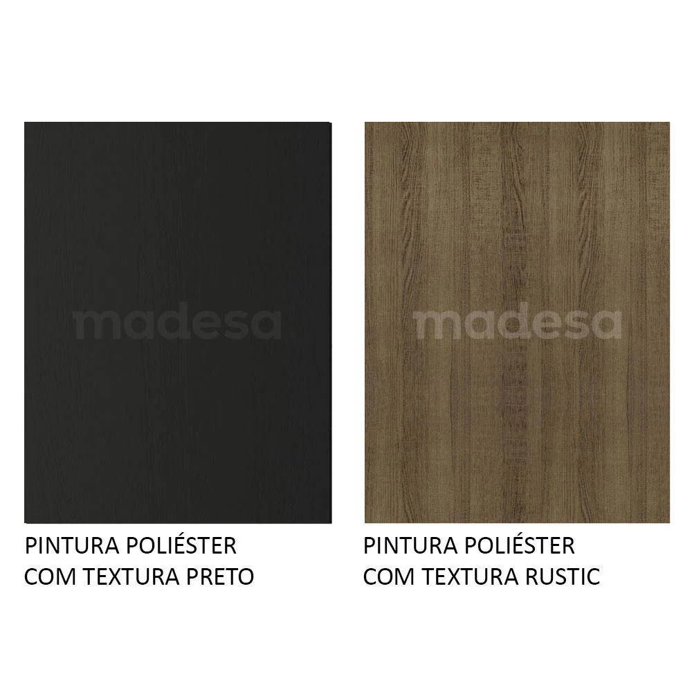 Mesa para Computador Gamer Madesa 9409 e Painel para TV até 65 Polegadas Preto/Rustic - Image 9