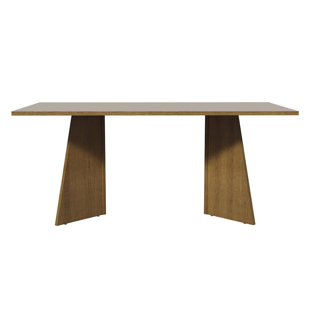 Mesa de Jantar Retangular com Tampo de Madeira Rustic/Crema 5388 Madesa - Image 3