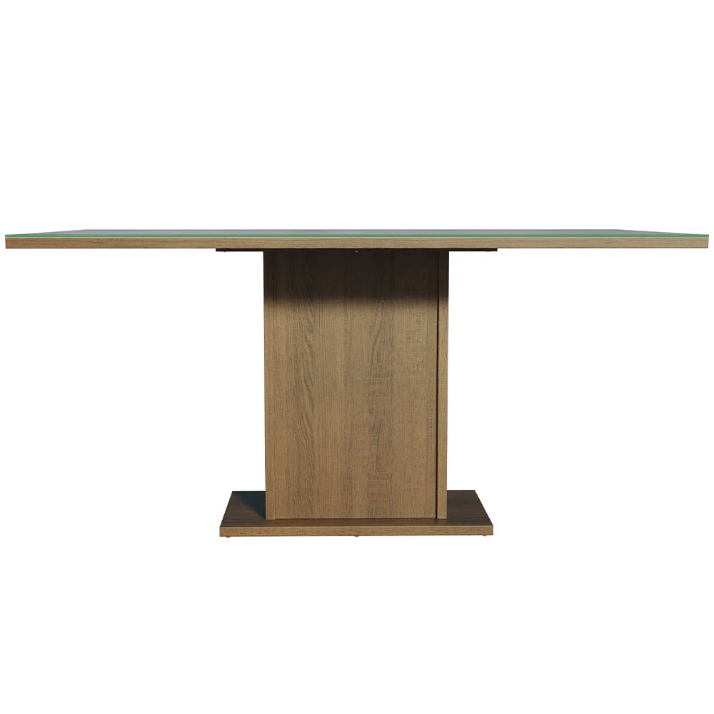 Mesa de Jantar Retangular Tampo de Vidro Rustic/Cinza 5275 Madesa - Image 2