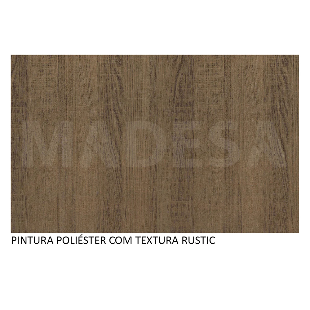 Mesa de Jantar Madesa Quadrada com Tampo de Vidro 5332A Rustic - Image 4