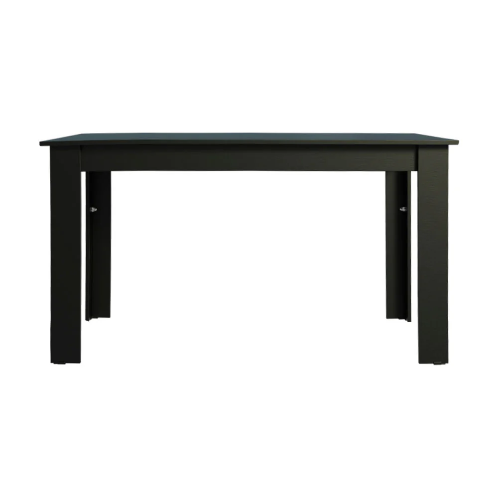 Mesa de Jantar Madesa Retangular Tampo de Madeira 5231 Preto - Image 6