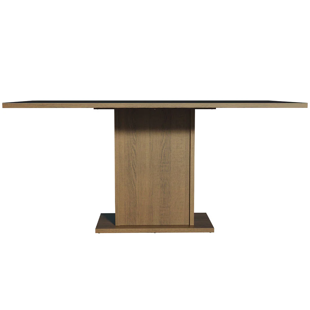 Mesa de Jantar Retangular Tampo de Madeira Rustic/Preto 5275 Madesa - Image 2