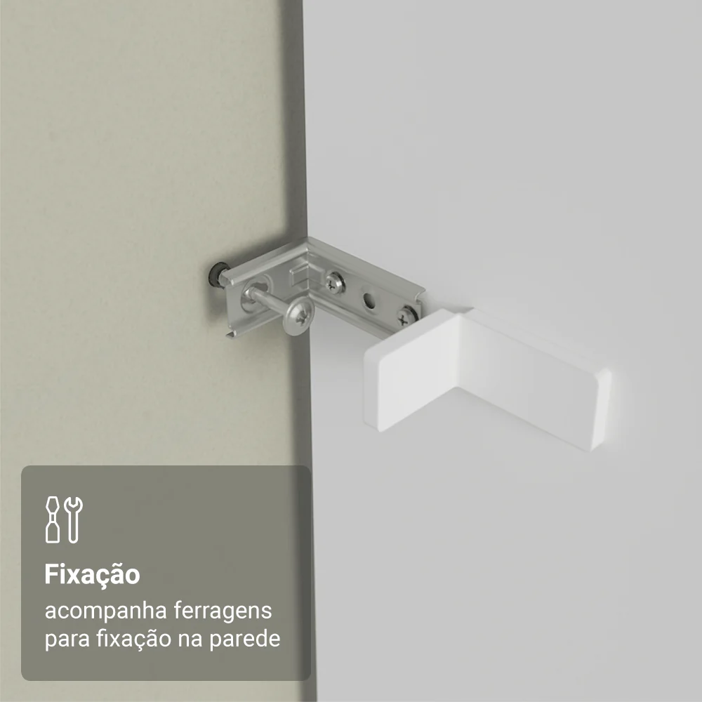 Painel Fechamento Lateral para Cozinha 225 x 60cm Branco Madesa - Image 4