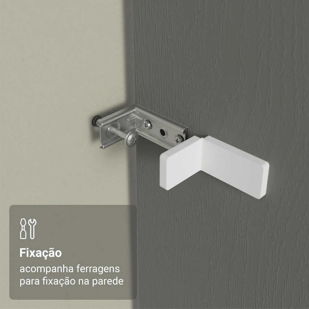 Painel Fechamento Lateral para Cozinha 225 x 60cm Cinza Madesa - Image 4