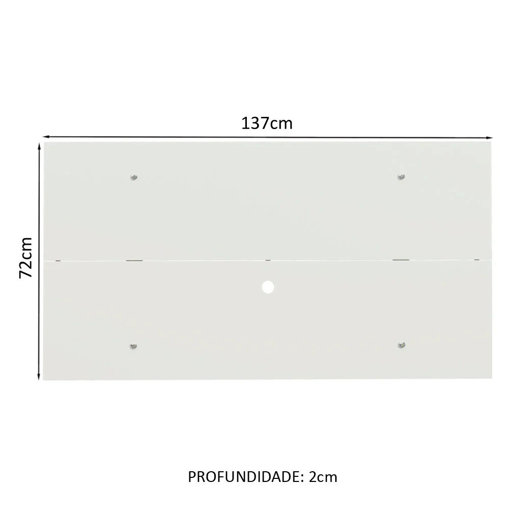 Painel para TV até 55 Polegadas Madesa Branco - Image 3