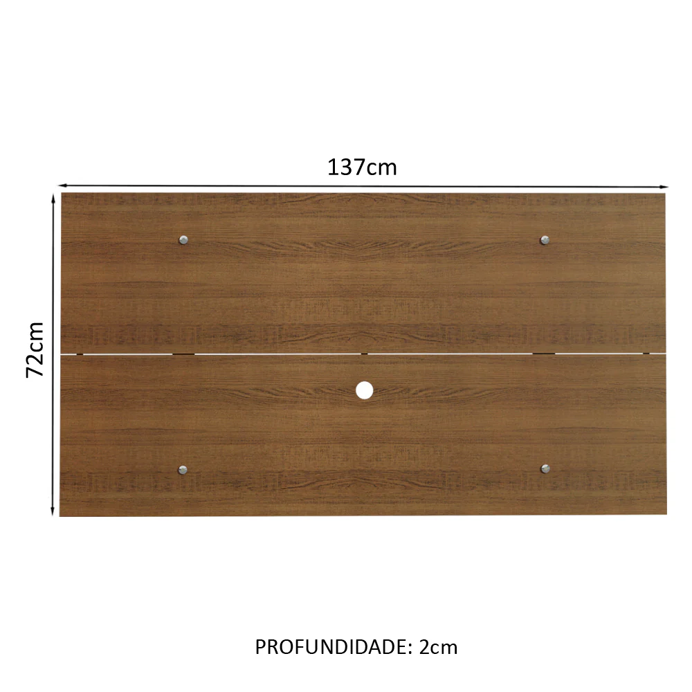 Painel para TV até 55 Polegadas Madesa Rustic - Image 3