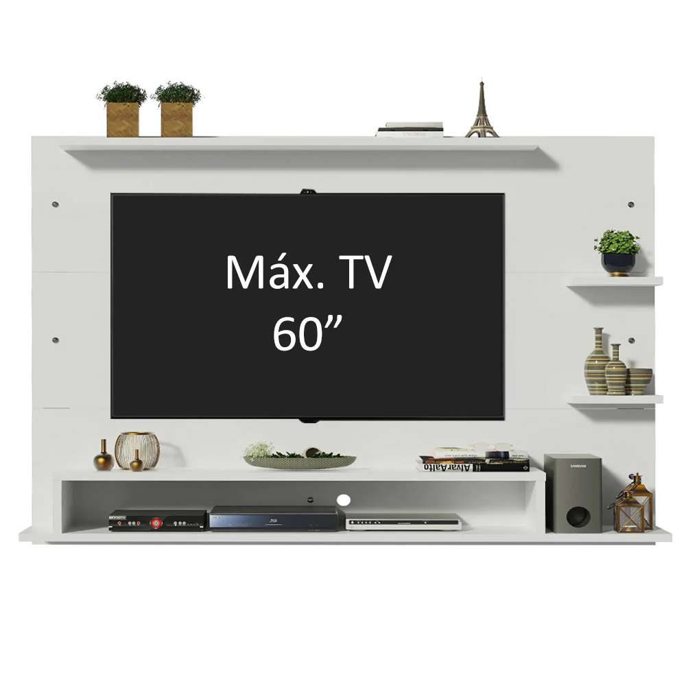 Painel para TV até 60 Polegadas Madesa Alfa Branco - Image 4