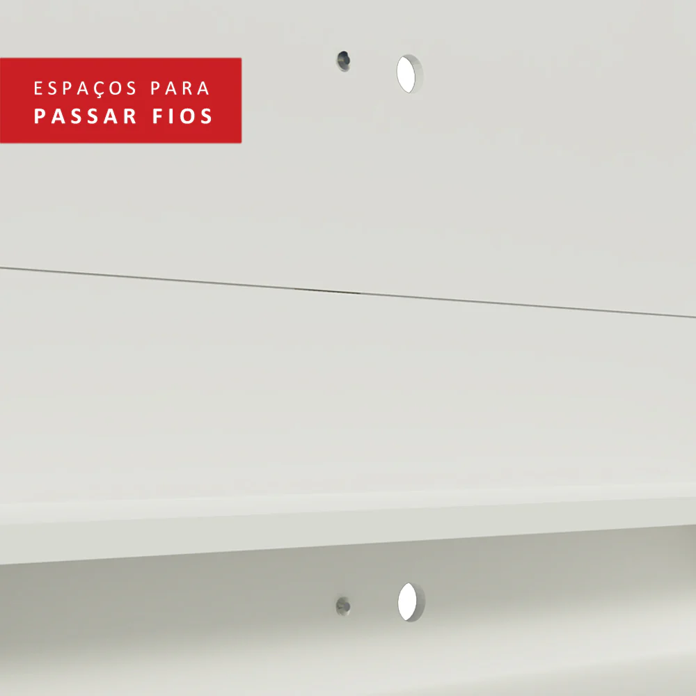 Painel para TV até 60 Polegadas Madesa Alfa Branco - Image 7