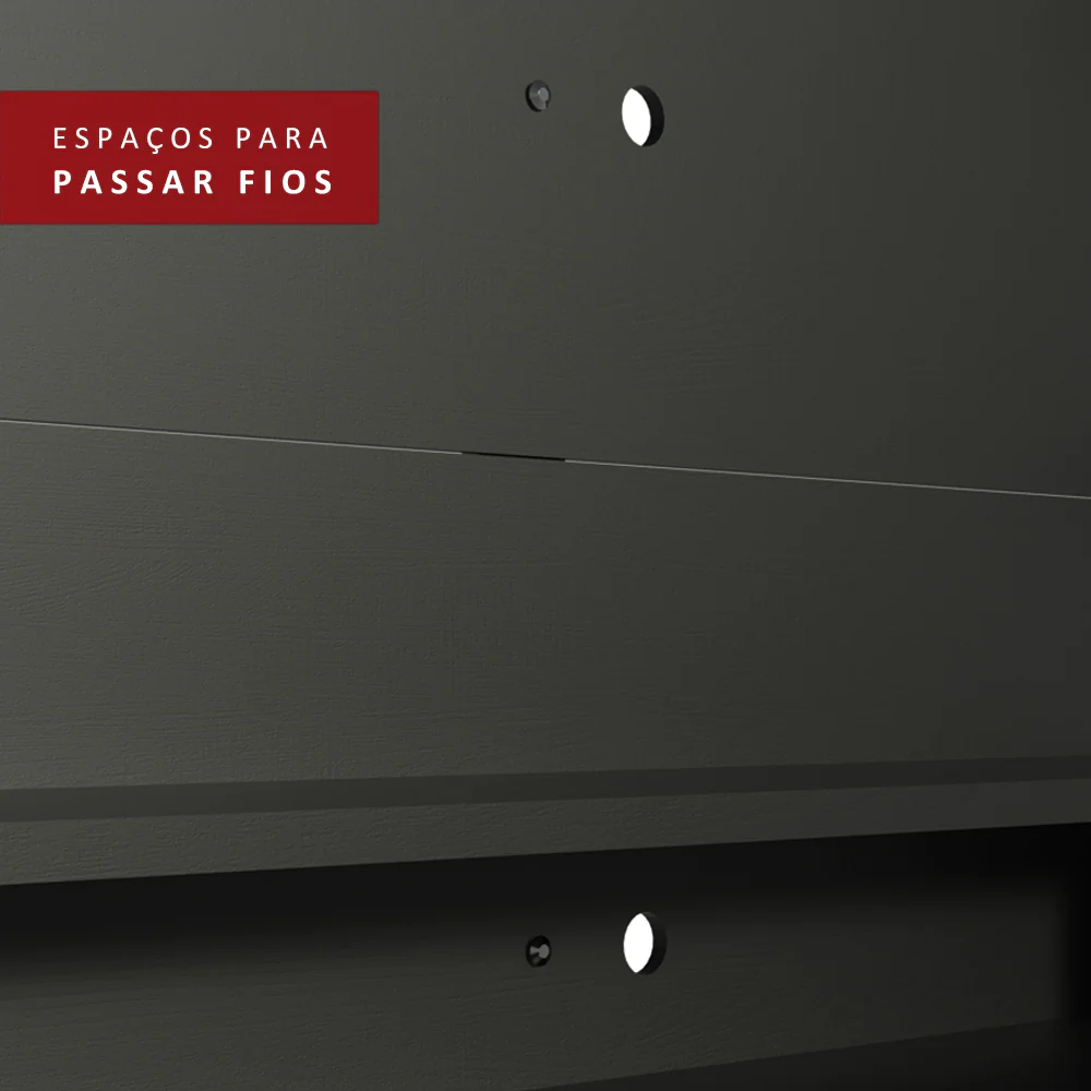 Painel para TV até 60 Polegadas Madesa Alfa Preto - Image 7