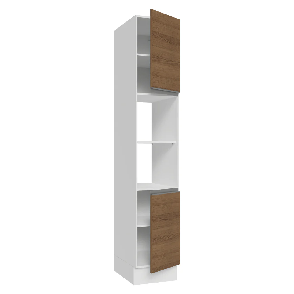 Paneleiro 40 x 60 cm 2 Portas e 2 Nichos Branco/Rustic Glamy Madesa - Image 6