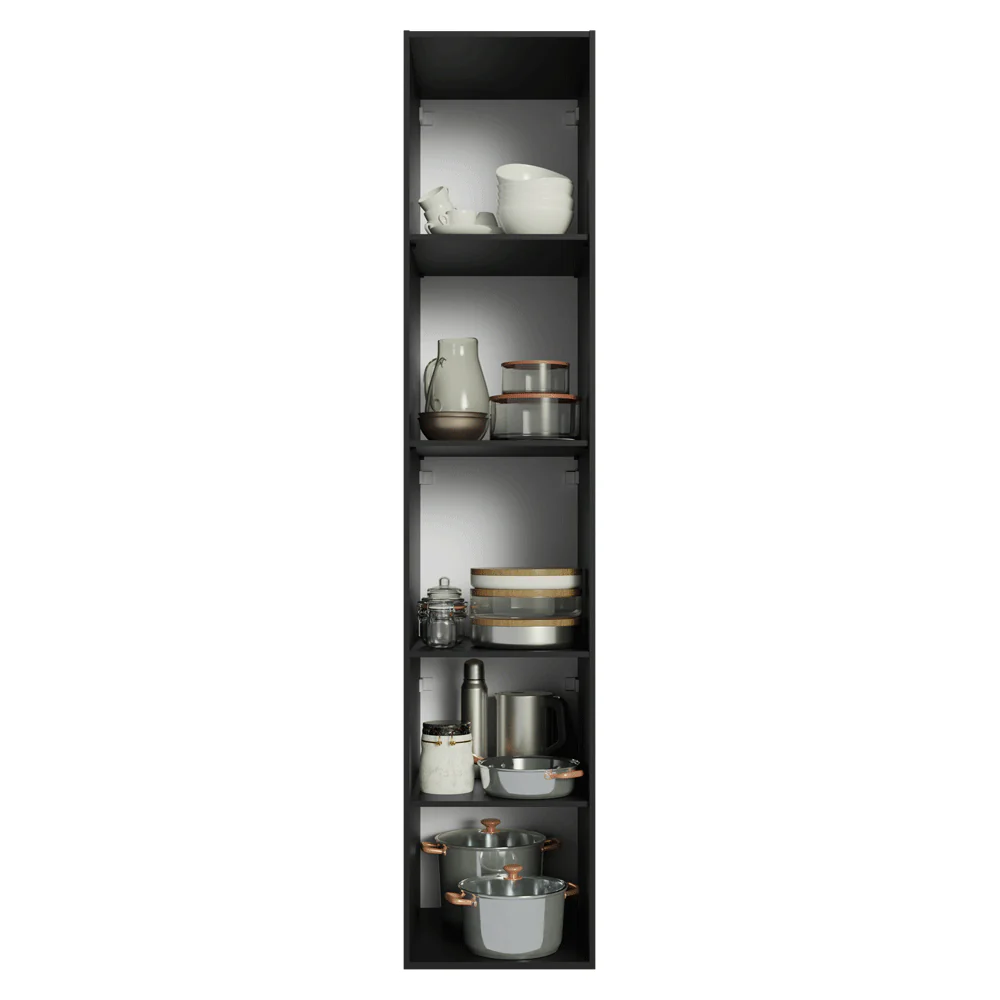 Paneleiro 40 cm 2 Portas Suspenso Preto Nice Madesa - Image 11