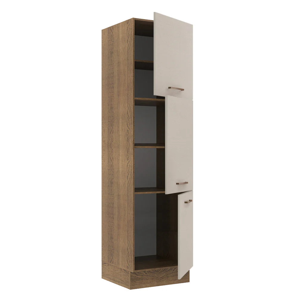 Paneleiro 60 x 60 cm 3 Portas Rustic/Crema Agata Madesa - Image 4
