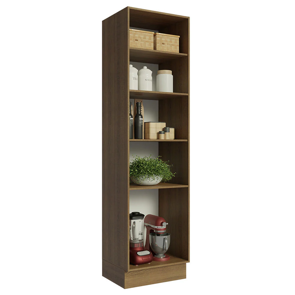 Paneleiro 60 cm com Nichos Abertos para Cozinha Madesa Glamy, Agata, Stella Rustic - Image 6