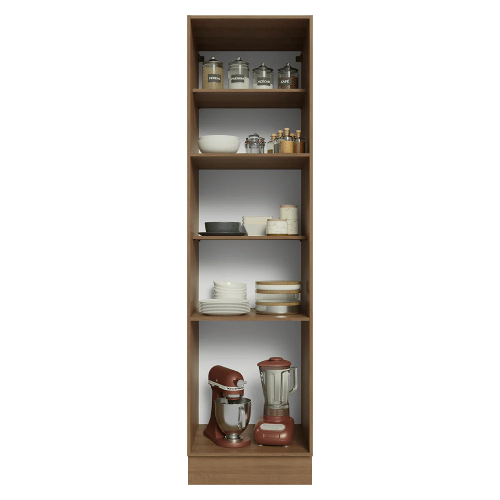 Paneleiro 60 cm 3 Portas Rustic/Cinza Vik Madesa - Image 5