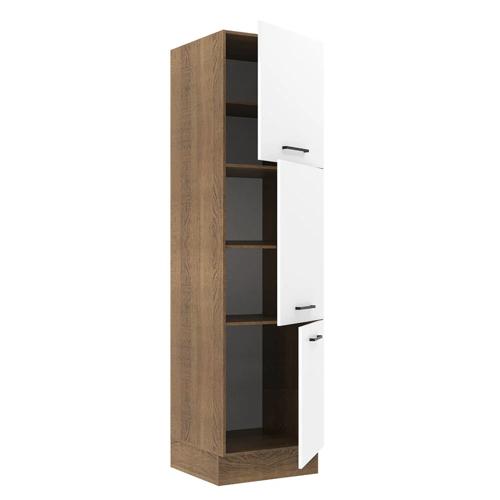 Paneleiro Madesa Agata 60 x 60 cm 3 Portas Rustic/Branco - Image 4
