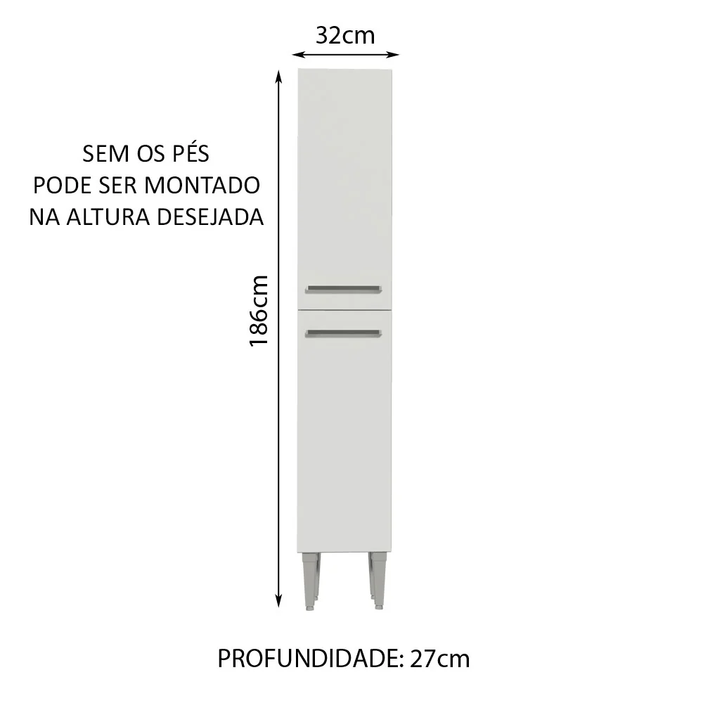 Paneleiro Madesa Emilly 2 Portas Branco - Image 2