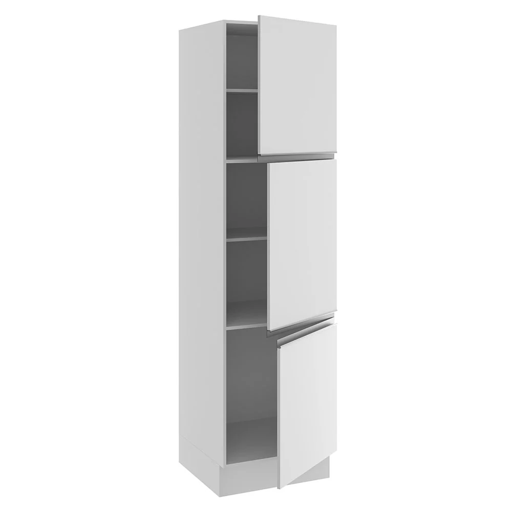Paneleiro Madesa Glamy 60 cm 3 Portas Branco - Image 4