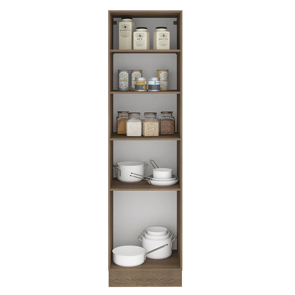 Paneleiro Madesa Glamy 60 cm 3 Portas Rustic/Branco - Image 3