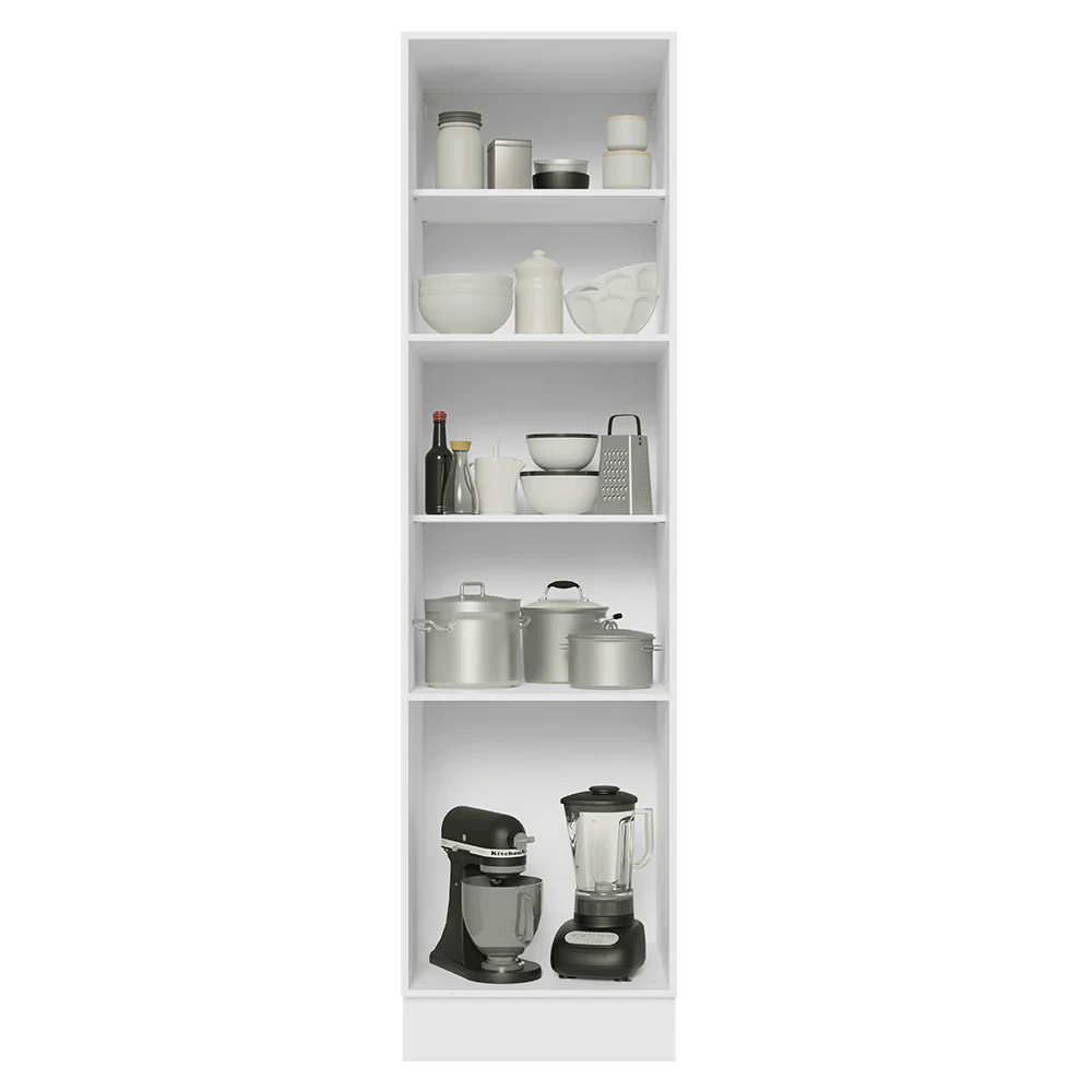 Paneleiro 60 x 60 cm 3 Portas Branco/Preto Lux Madesa - Image 4