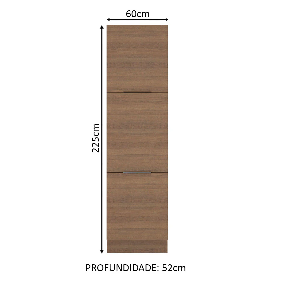 Paneleiro Madesa Stella 60 cm 3 Portas Rustic - Image 2