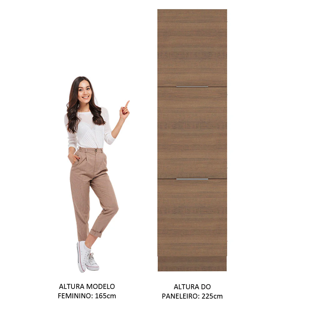 Paneleiro Madesa Stella 60 cm 3 Portas Rustic - Image 5