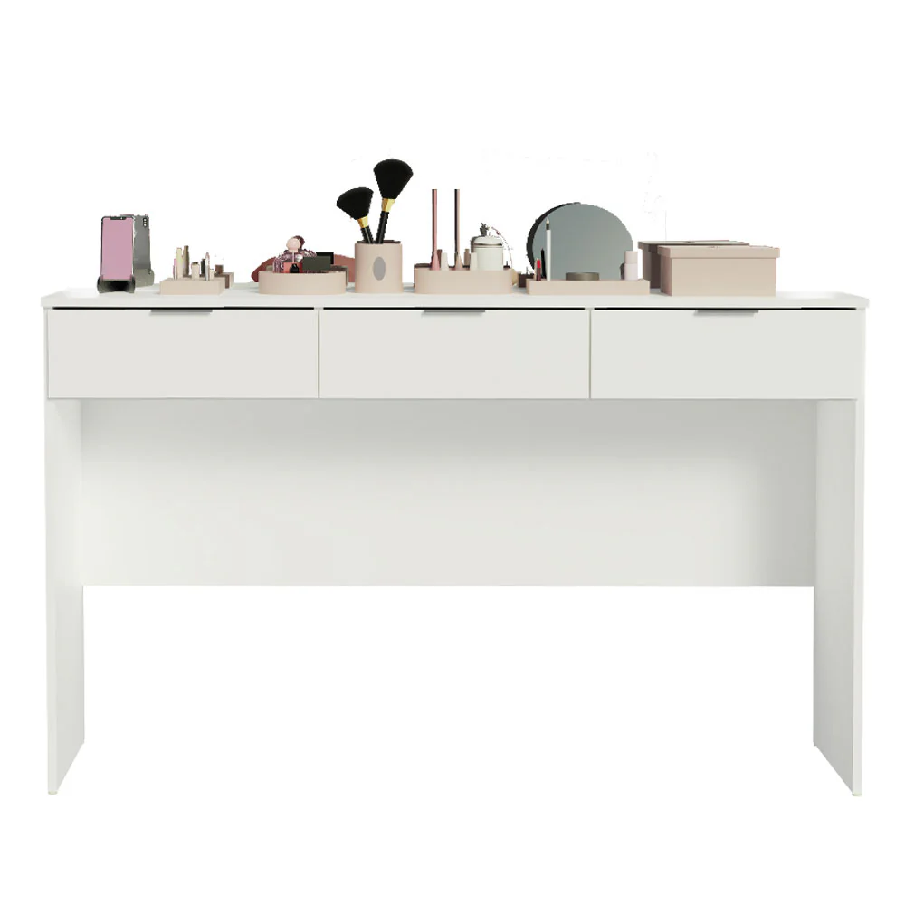 Penteadeira Madesa Camarim Carly com 3 Gavetas (Sem Painel) Branco - Image 4