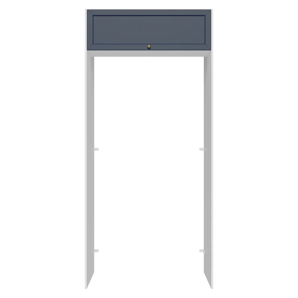 Porta-Geladeira 103 cm 1 Porta Basculante Branco/Azul Vik Madesa - Image 10