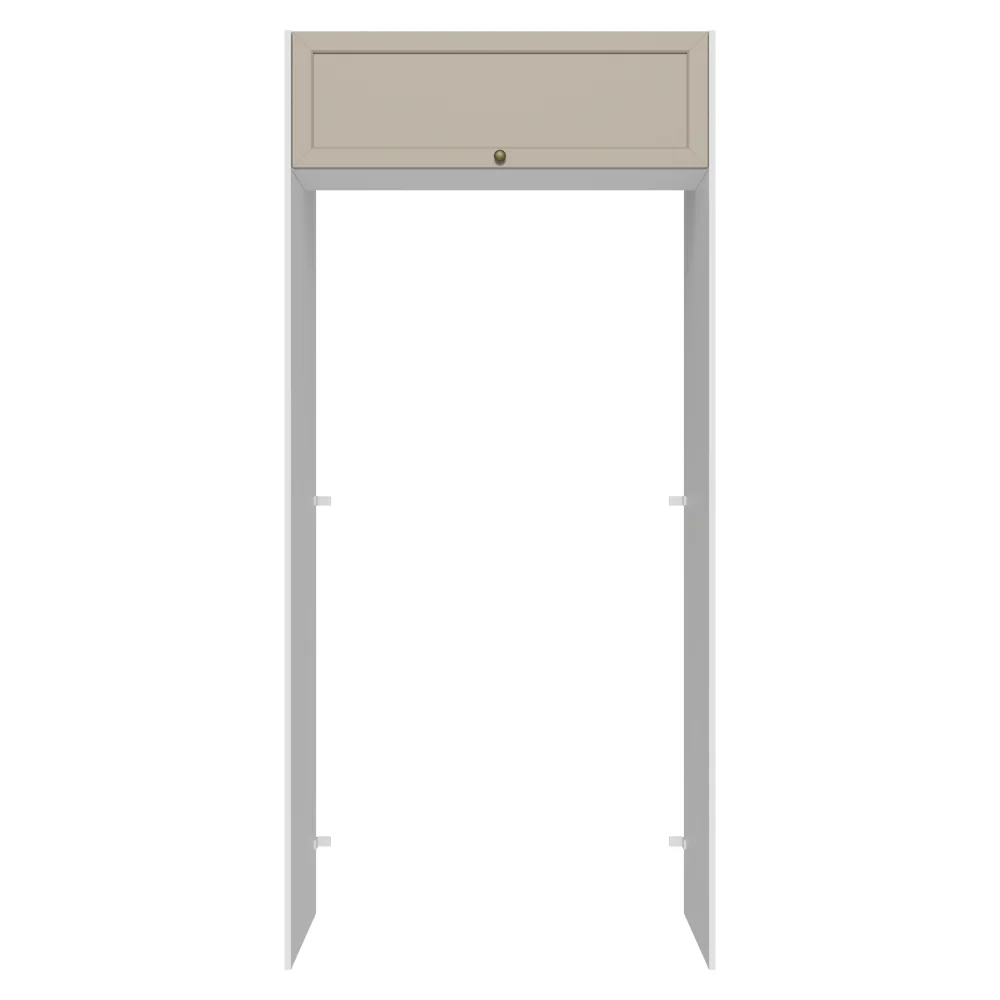 Porta-Geladeira 103 cm 1 Porta Basculante Branco/Crema Vik Madesa - Image 11