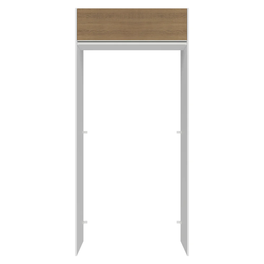 Porta-Geladeira 103 cm 1 Porta Basculante Branco/Rustic Glamy Madesa - Image 6
