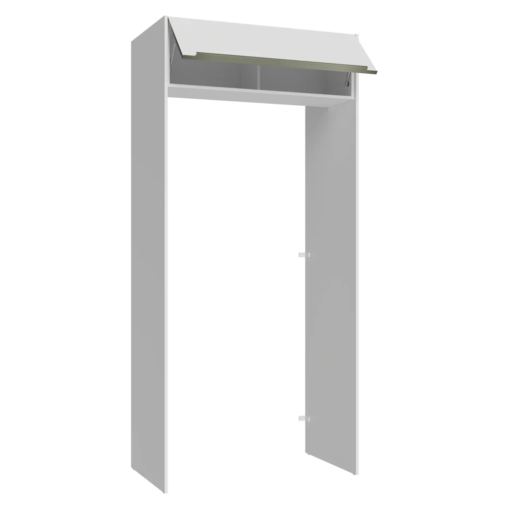 Porta-Geladeira 103 cm 1 Porta Basculante Branco Veludo Lux Madesa - Image 5