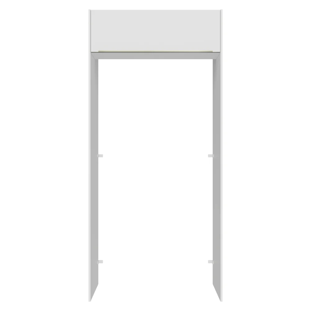 Porta-Geladeira 103 cm 1 Porta Basculante Branco Veludo Lux Madesa - Image 9