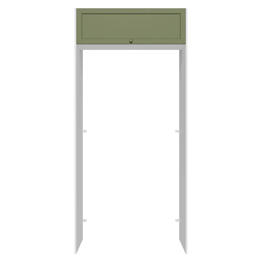 Porta-Geladeira 103 cm 1 Porta Basculante Branco/Verde Vik Madesa - Image 10