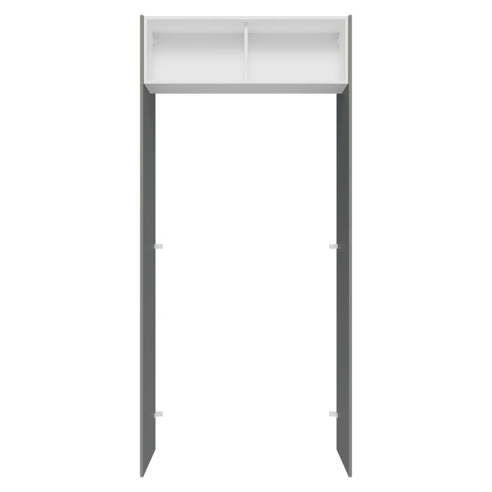 Porta-Geladeira 103 cm 1 Porta Basculante Cinza/Branco/Cinza Agata Madesa - Image 10