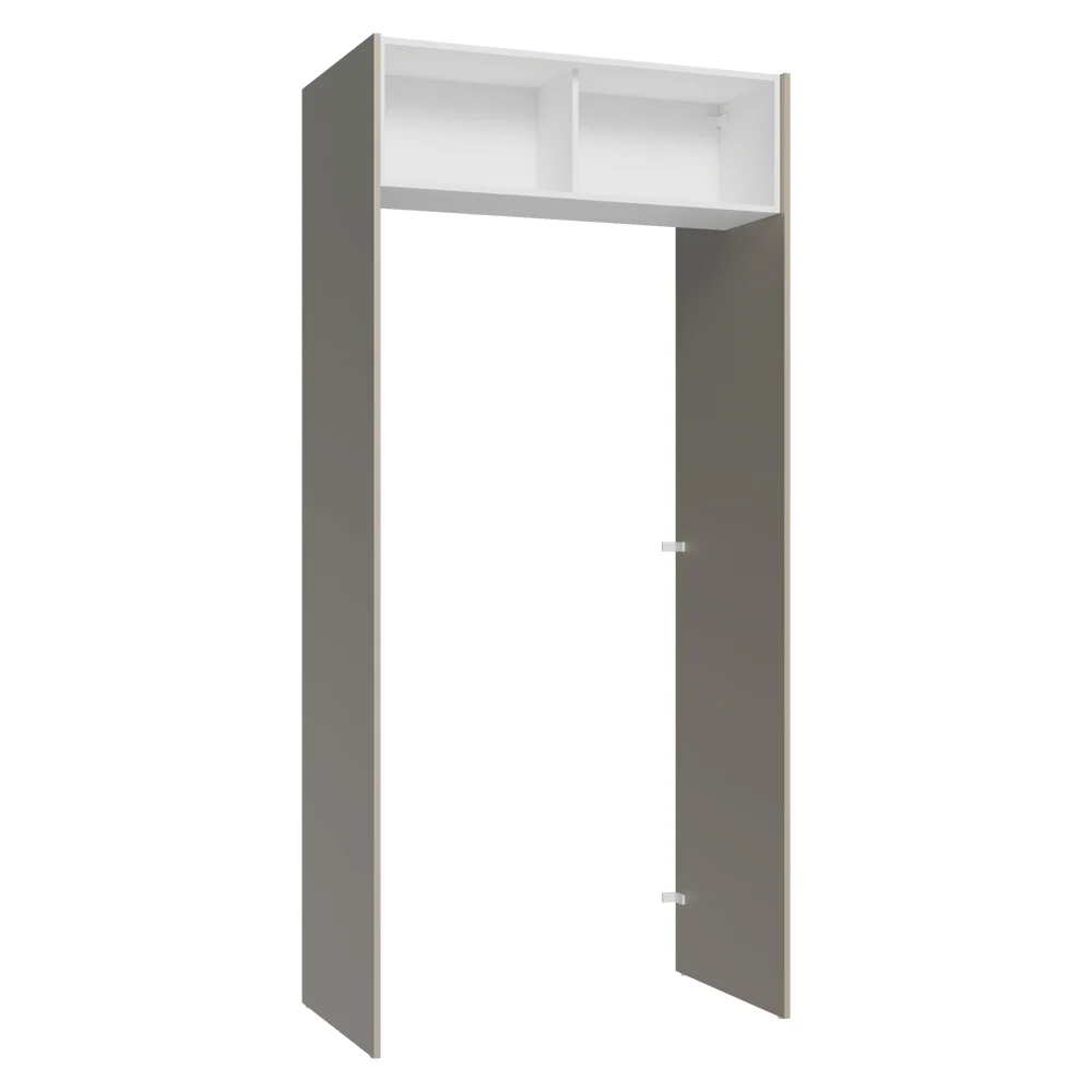 Porta-Geladeira 103 cm 1 Porta Basculante Crema/Branco/Crema Agata Madesa - Image 11