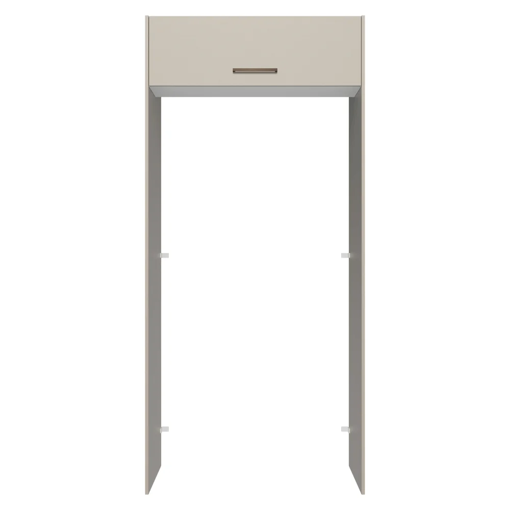 Porta-Geladeira 103 cm 1 Porta Basculante Crema/Branco/Crema Agata Madesa - Image 6